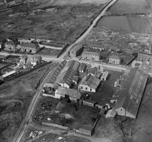 aerial view rock drill works and tranway depot 1924 no 2